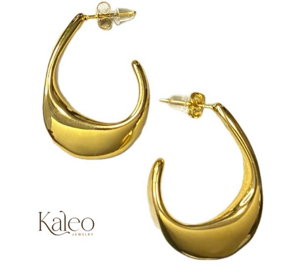Golden Arc Earrings