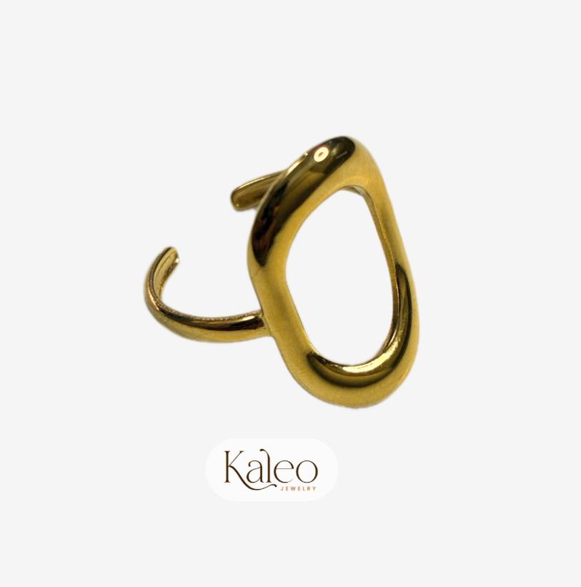 Gold Oval Ring