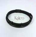 Black Men Leather Bracelets