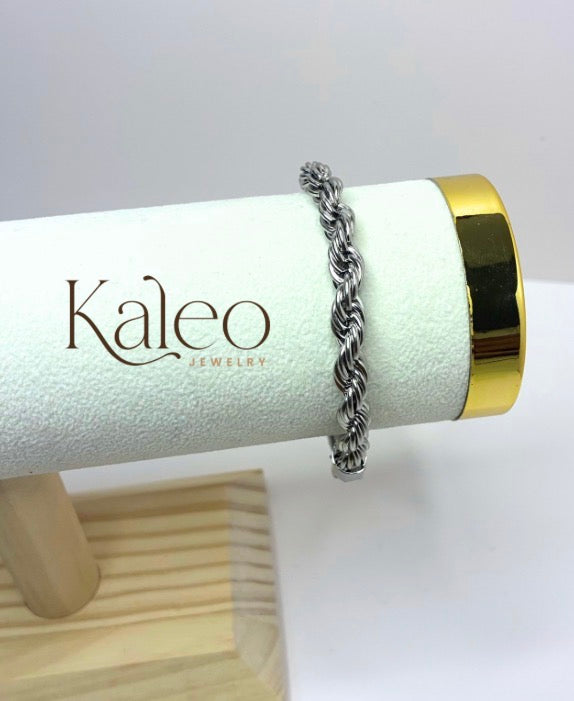 Mens Twisted Chain Bracelet