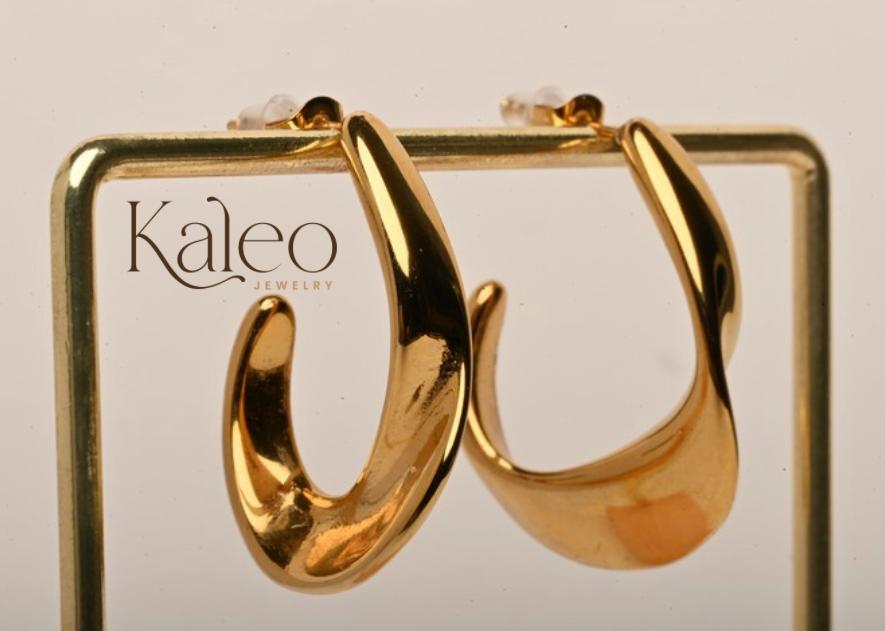 Golden Arc Earrings
