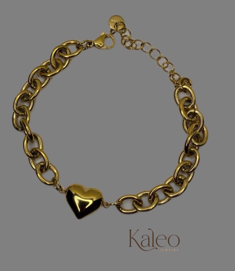 Gold Heart Bracelet